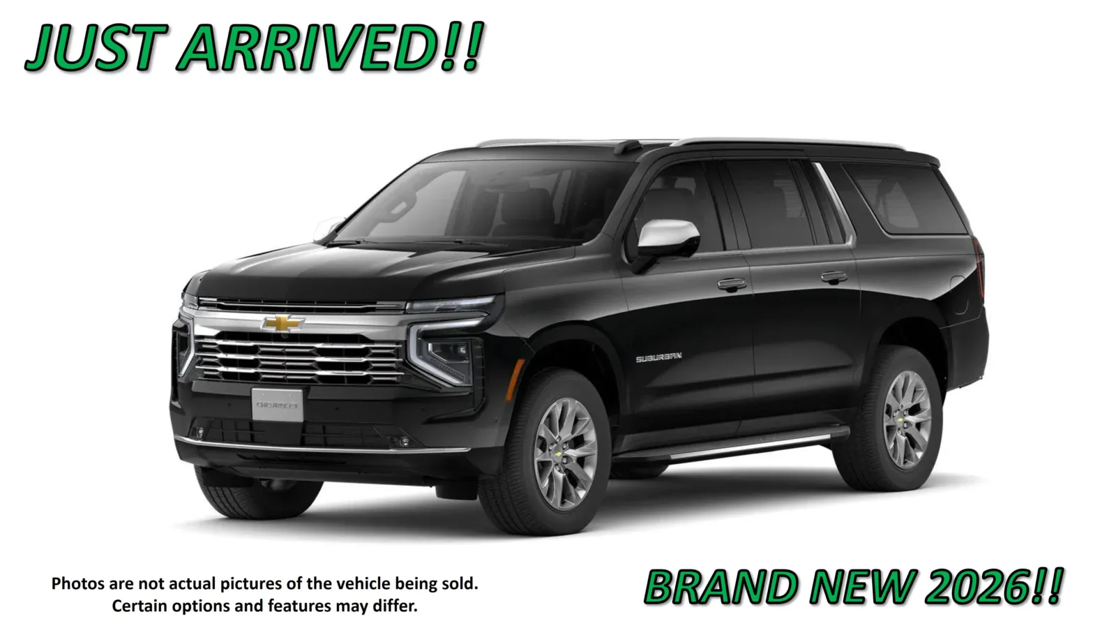Black 2026 Chevrolet Suburban Premier for sale in Clinton, MO