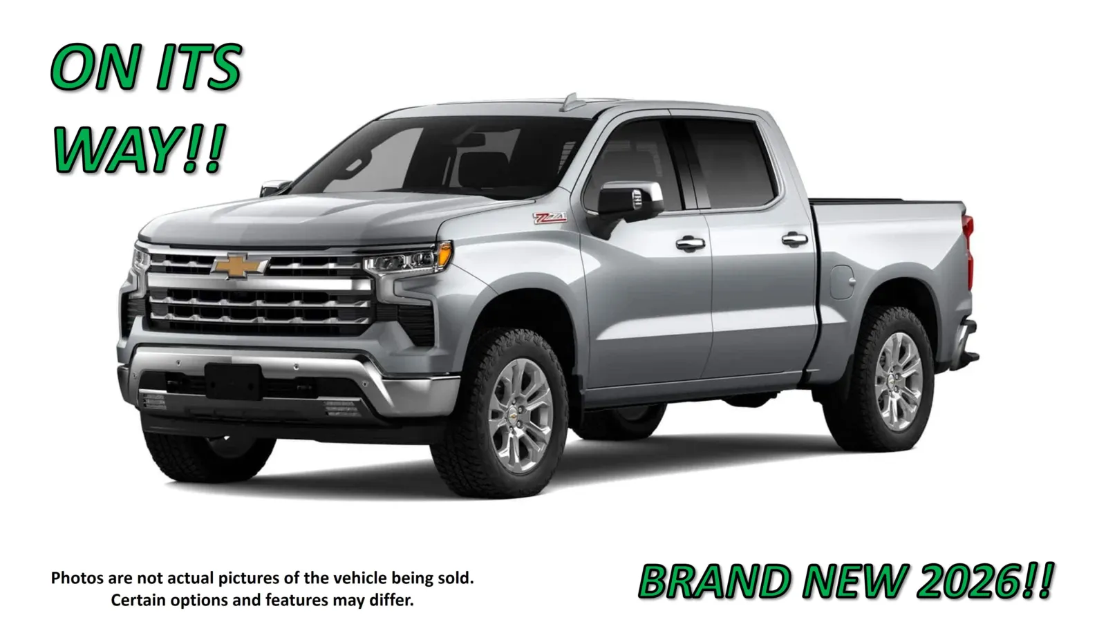 Gray 2026 Chevrolet Silverado 1500 LTZ for sale in Clinton, MO