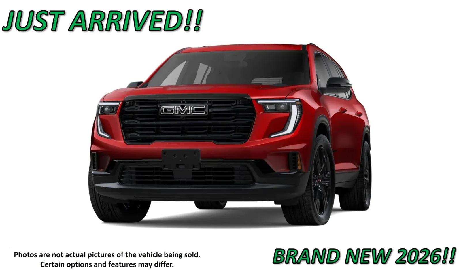 Red 2026 GMC Acadia Elevation for sale in Clinton, MO