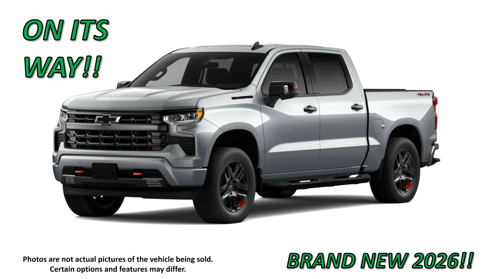 Gray 2026 Chevrolet Silverado 1500 RST for sale in Clinton, MO