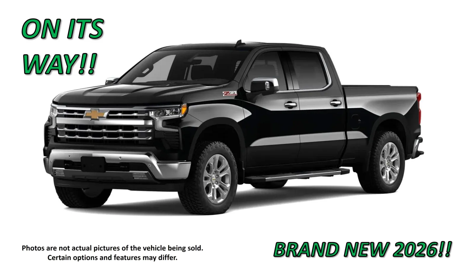 Black 2026 Chevrolet Silverado 1500 LTZ for sale in Clinton, MO