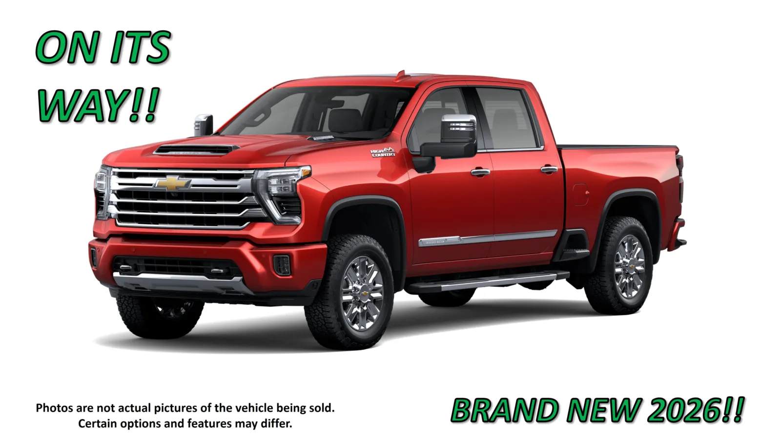 Red 2026 Chevrolet Silverado 3500HD High Country for sale in Clinton, MO