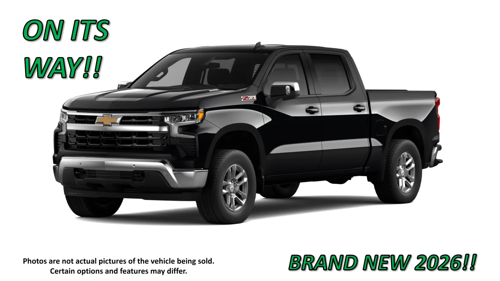 Black 2026 Chevrolet Silverado 1500 LT for sale in Clinton, MO