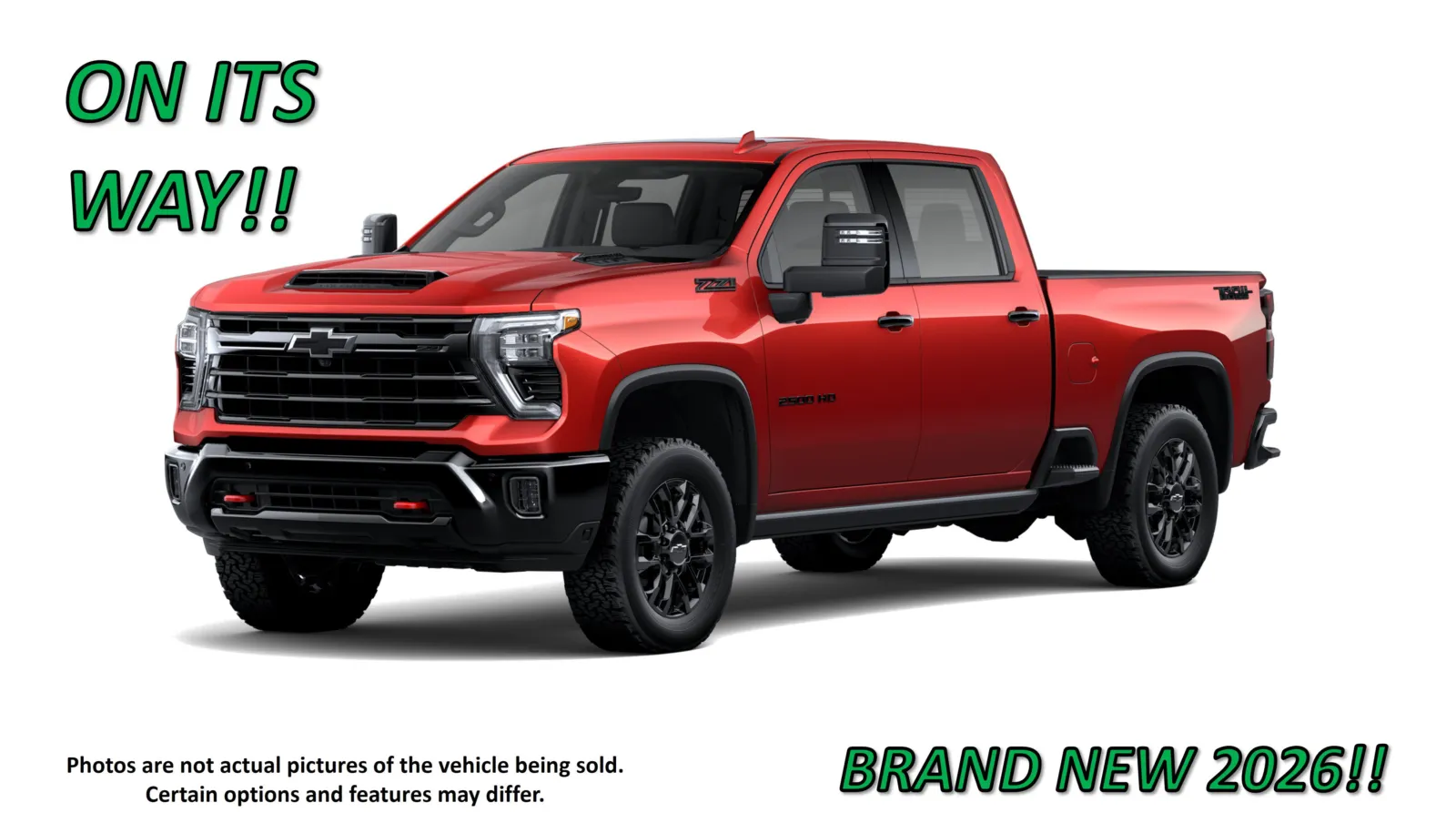 Red 2026 Chevrolet Silverado 2500HD LTZ for sale in Clinton, MO