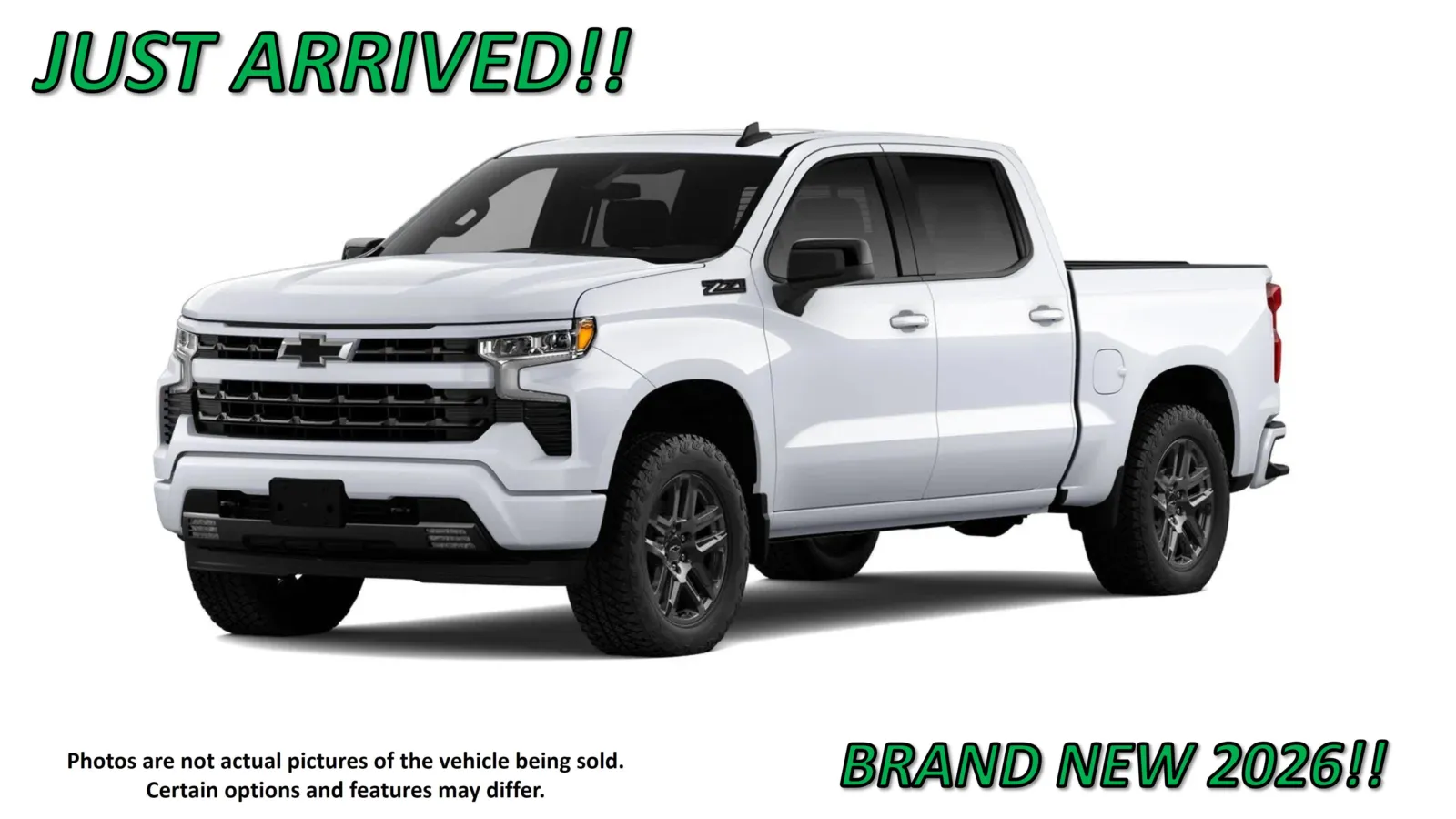 White 2026 Chevrolet Silverado 1500 RST for sale in Clinton, MO