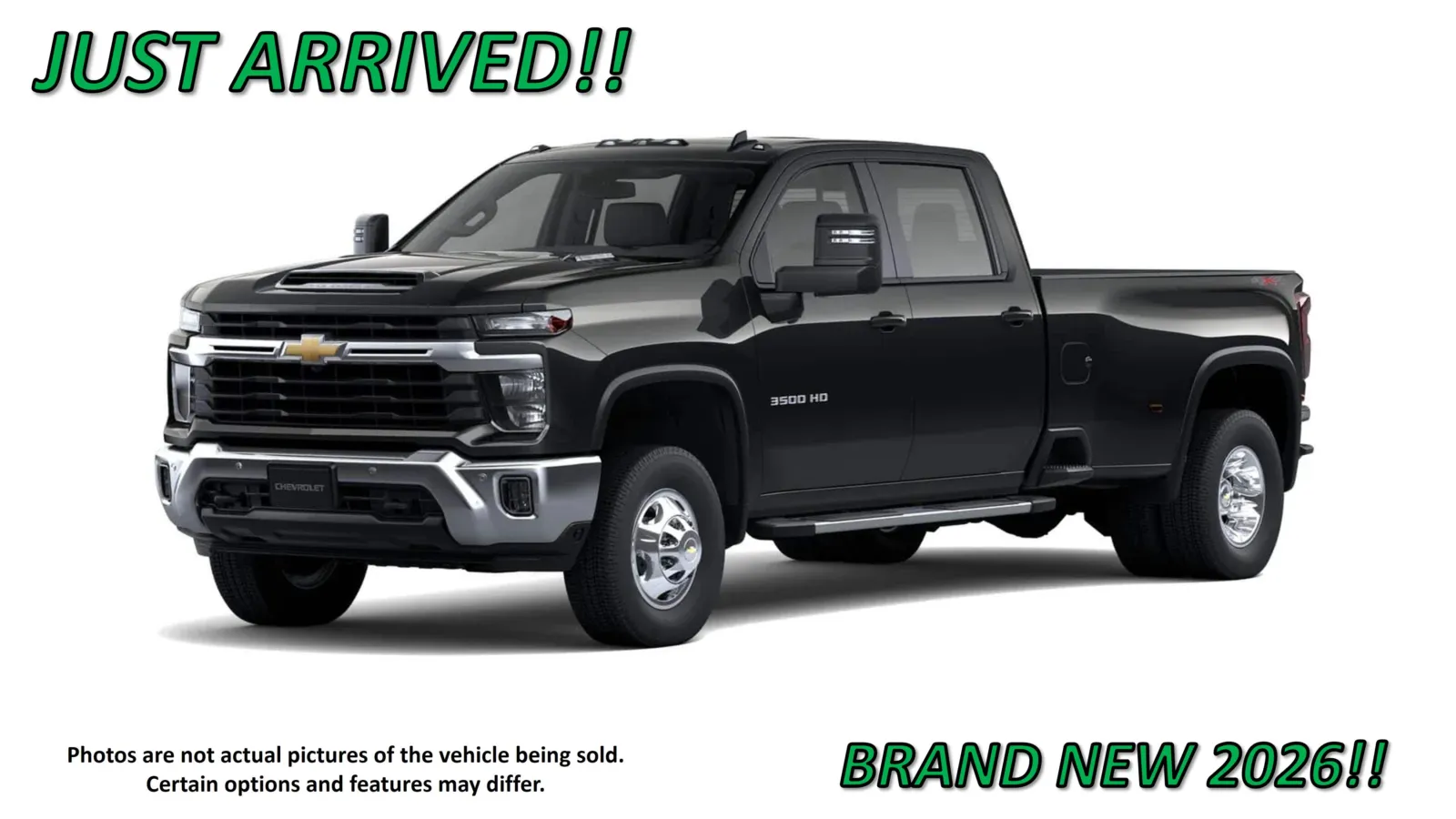 Black 2026 Chevrolet Silverado 3500 HD LT for sale in Clinton, MO