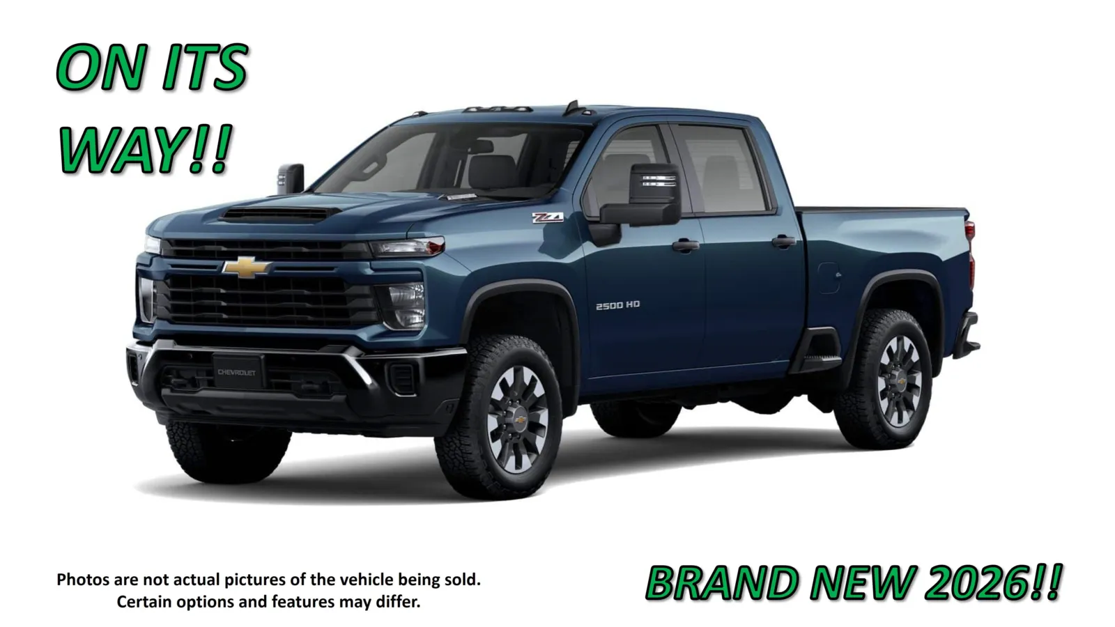 Blue 2026 Chevrolet Silverado 2500 HD Custom for sale in Clinton, MO