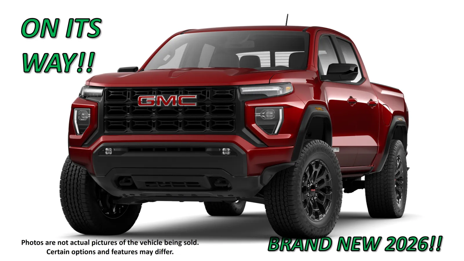 Red 2026 GMC Canyon Elevation for sale in Clinton, MO
