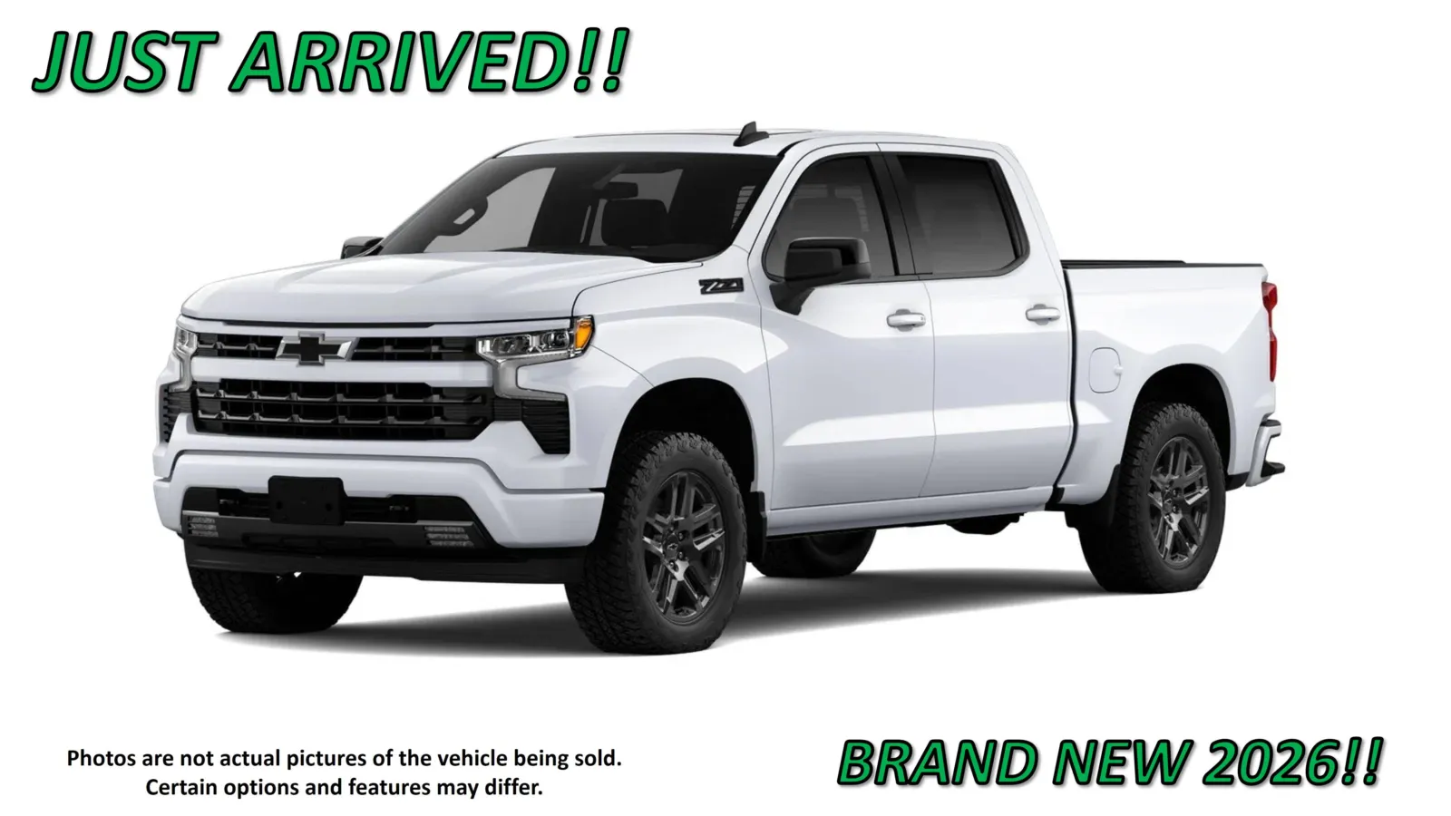 White 2026 Chevrolet Silverado 1500 RST for sale in Clinton, MO