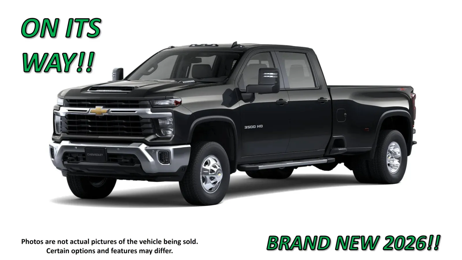 Black 2026 Chevrolet Silverado 3500 HD LT for sale in Clinton, MO