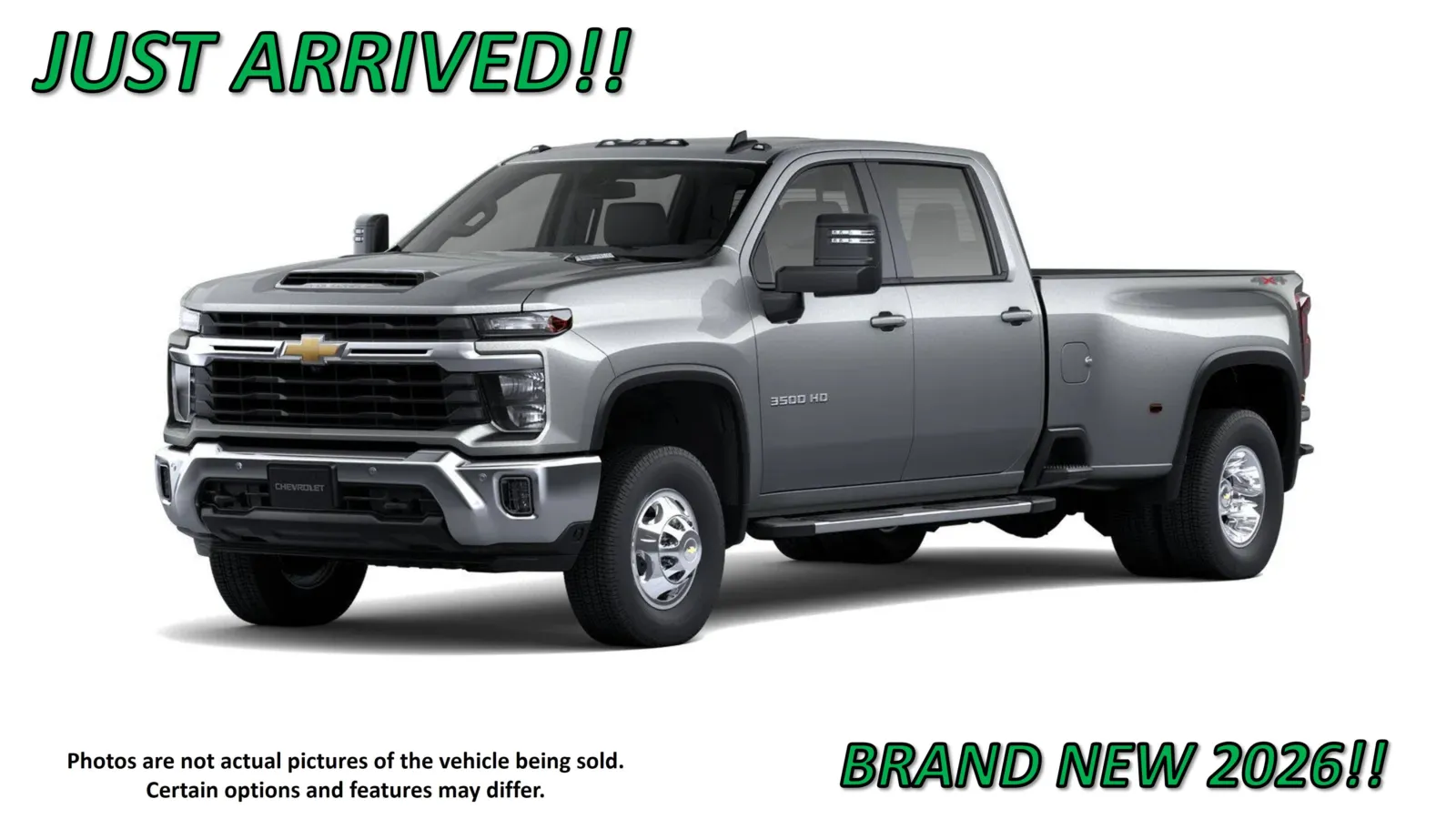 Gray 2026 Chevrolet Silverado 3500 HD LT for sale in Clinton, MO