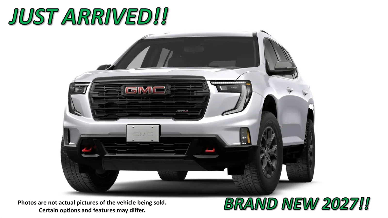 White 2027 GMC Acadia AT4 for sale in Clinton, MO
