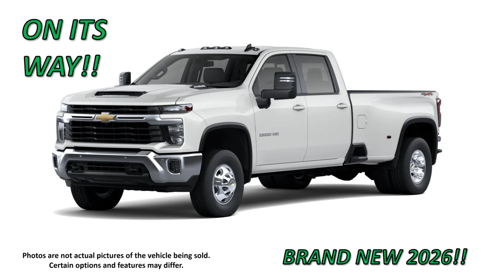 White 2026 Chevrolet Silverado 3500 HD LT for sale in Clinton, MO
