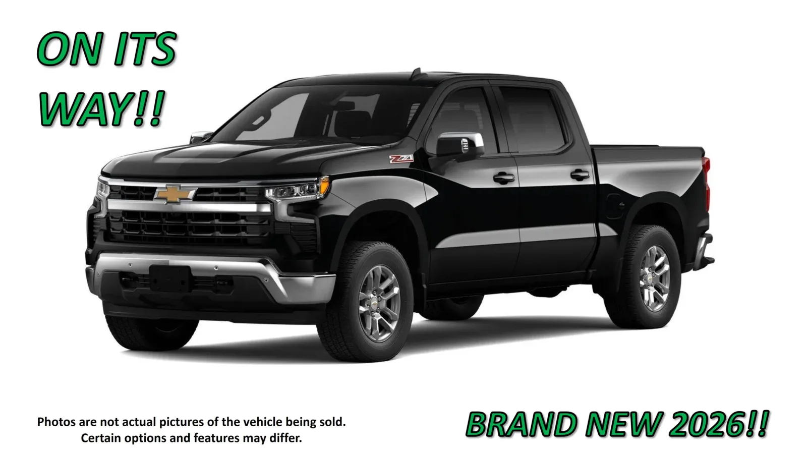 Black 2026 Chevrolet Silverado 1500 LT for sale in Clinton, MO