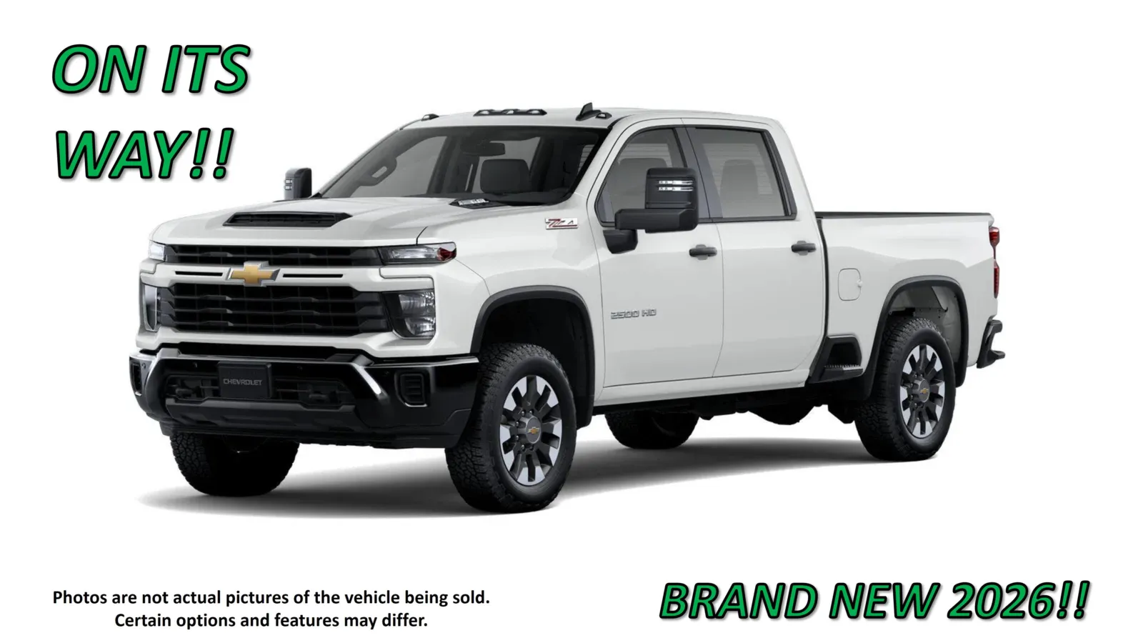 White 2026 Chevrolet Silverado 2500HD Custom for sale in Clinton, MO