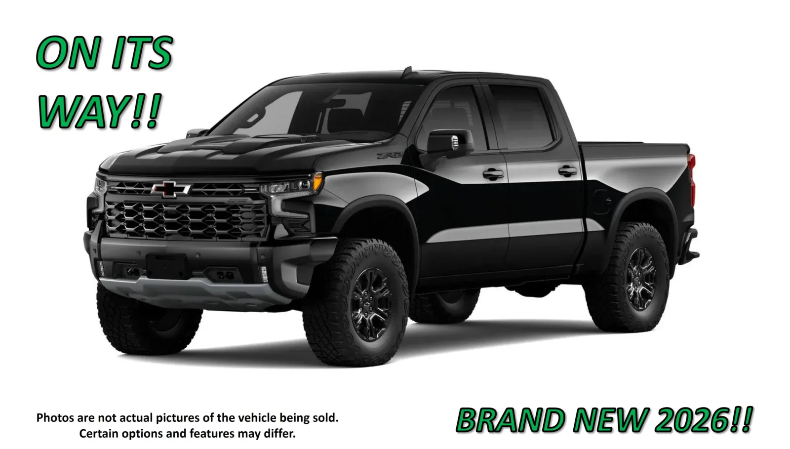 Black 2026 Chevrolet Silverado 1500 ZR2 for sale in Clinton, MO