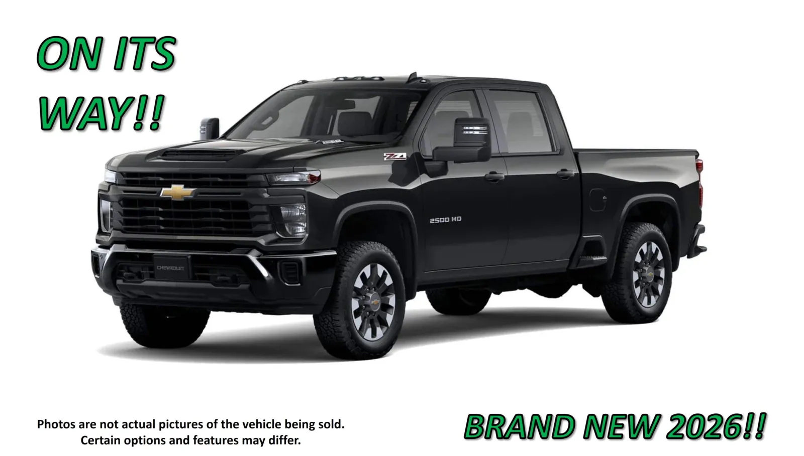 Black 2026 Chevrolet Silverado 2500HD Custom for sale in Clinton, MO