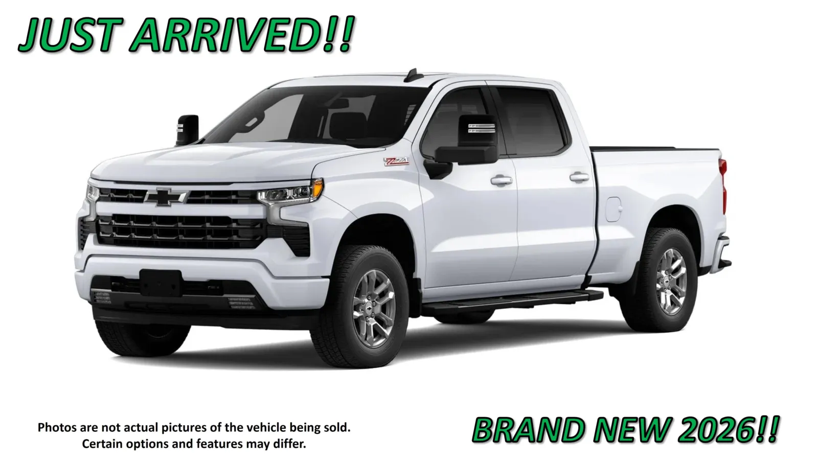 White 2026 Chevrolet Silverado 1500 RST for sale in Clinton, MO