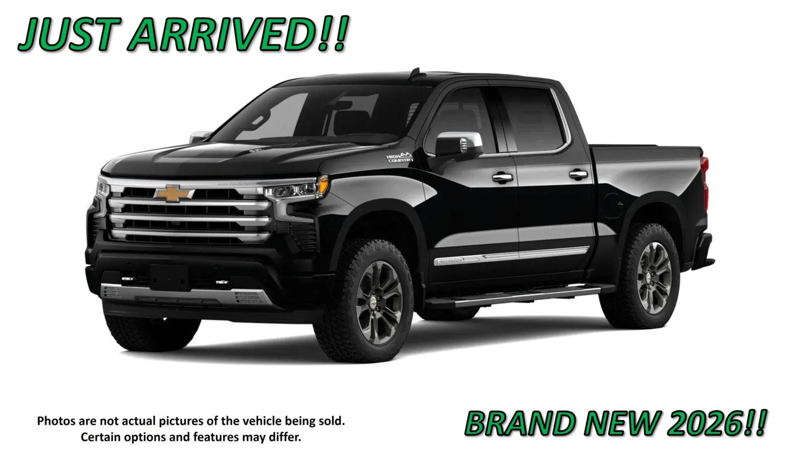 Black 2026 Chevrolet Silverado 1500 High Country for sale in Clinton, MO