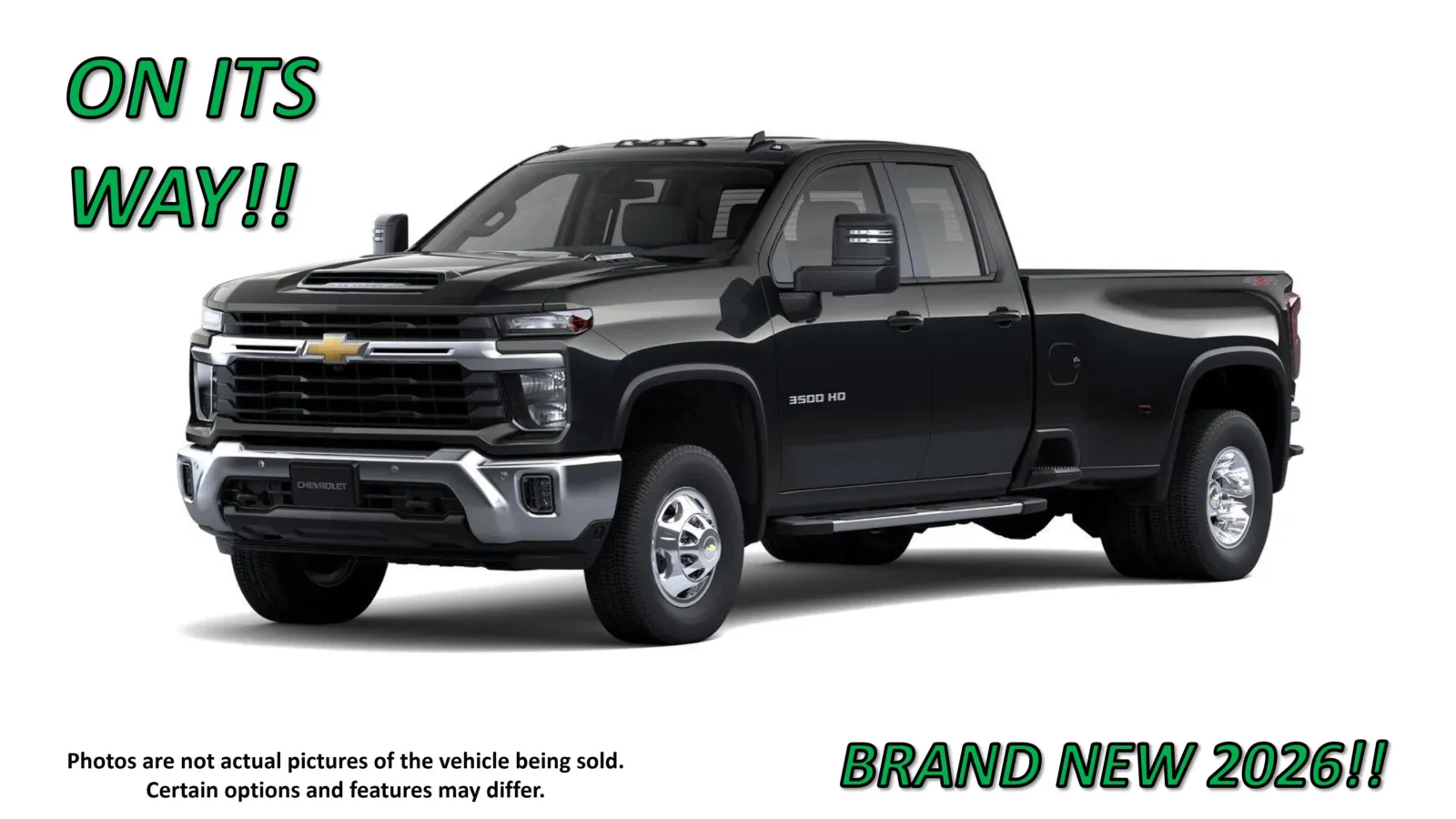 Black 2026 Chevrolet Silverado 3500 HD DRW LT for sale in Clinton, MO