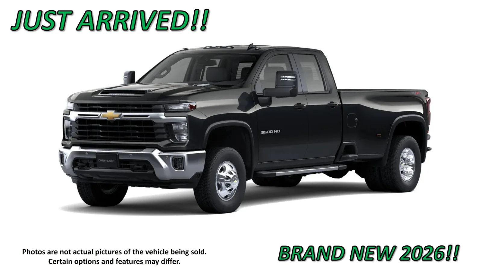 Black 2026 Chevrolet Silverado 3500 HD DRW LT for sale in Clinton, MO