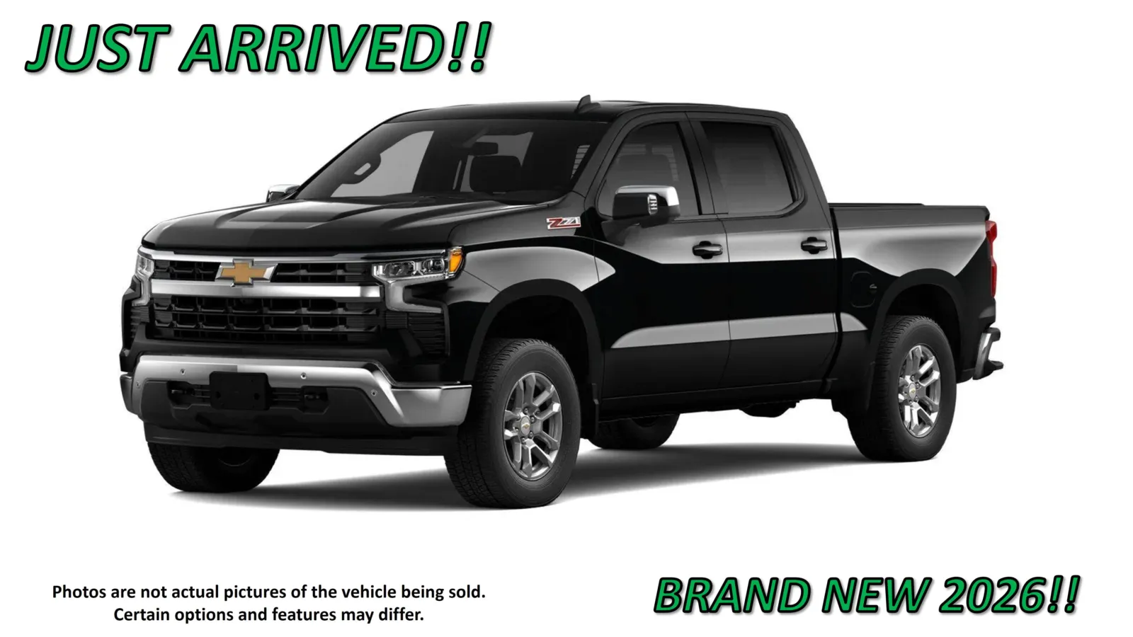 Black 2026 Chevrolet Silverado 1500 LT for sale in Clinton, MO