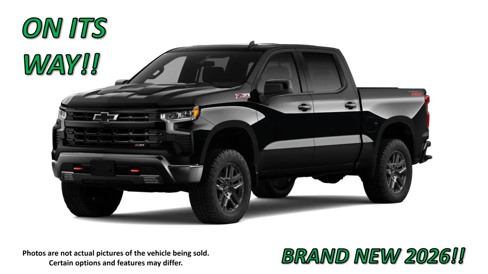 Black 2026 Chevrolet Silverado 1500 LT Trail Boss for sale in Clinton, MO