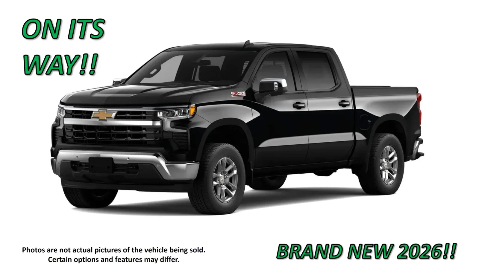 Black 2026 Chevrolet Silverado 1500 LT for sale in Clinton, MO