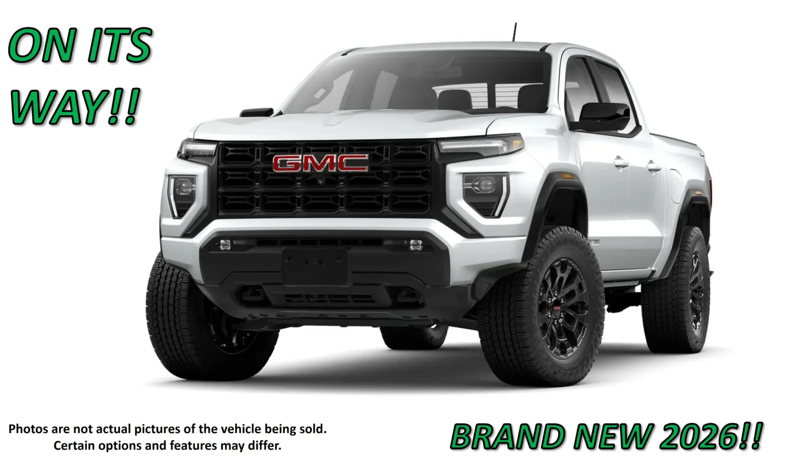 White 2026 GMC Canyon Elevation for sale in Clinton, MO