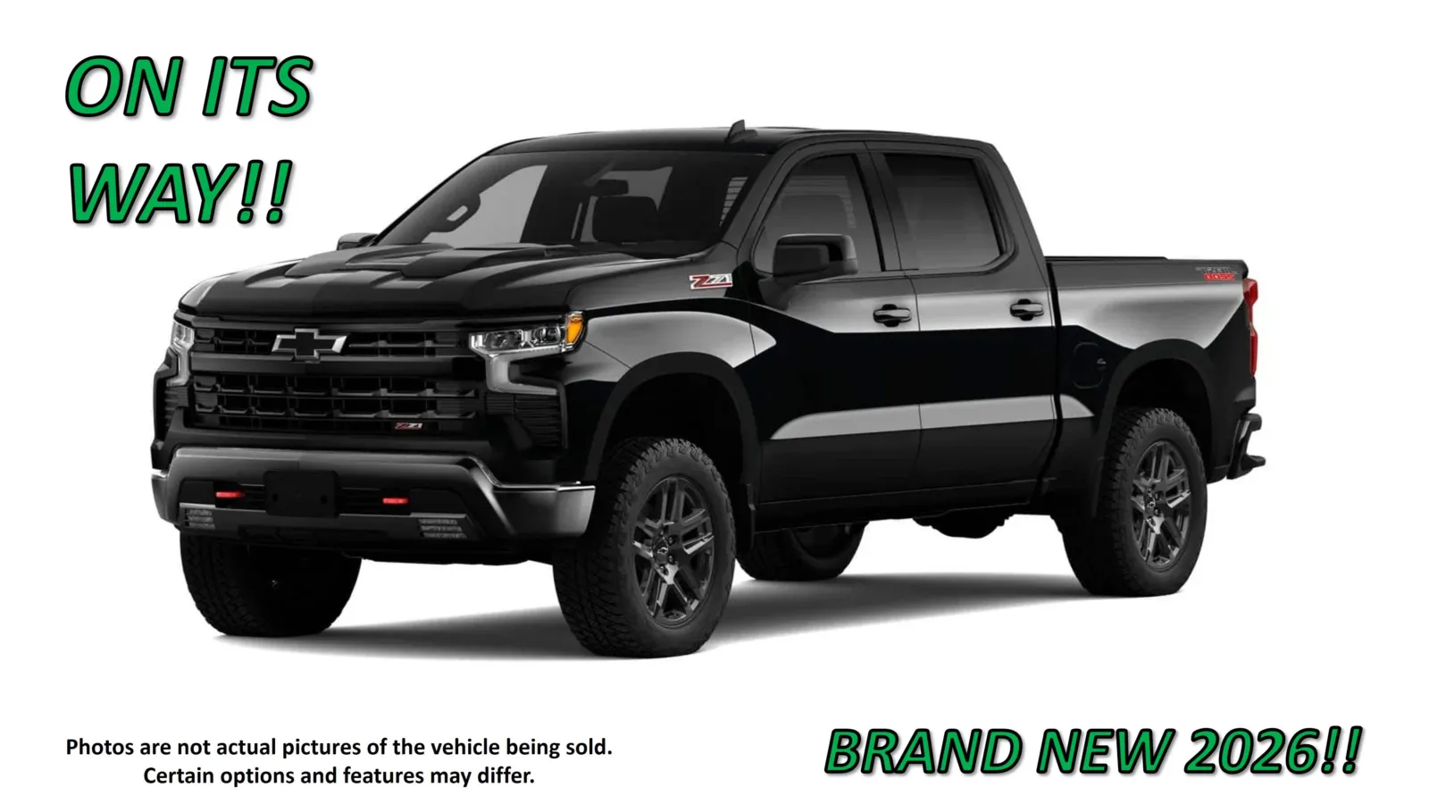 Black 2026 Chevrolet Silverado 1500 LT Trail Boss for sale in Clinton, MO