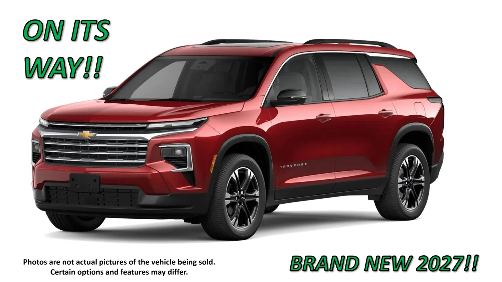 Red 2027 Chevrolet Traverse AWD LT for sale in Clinton, MO