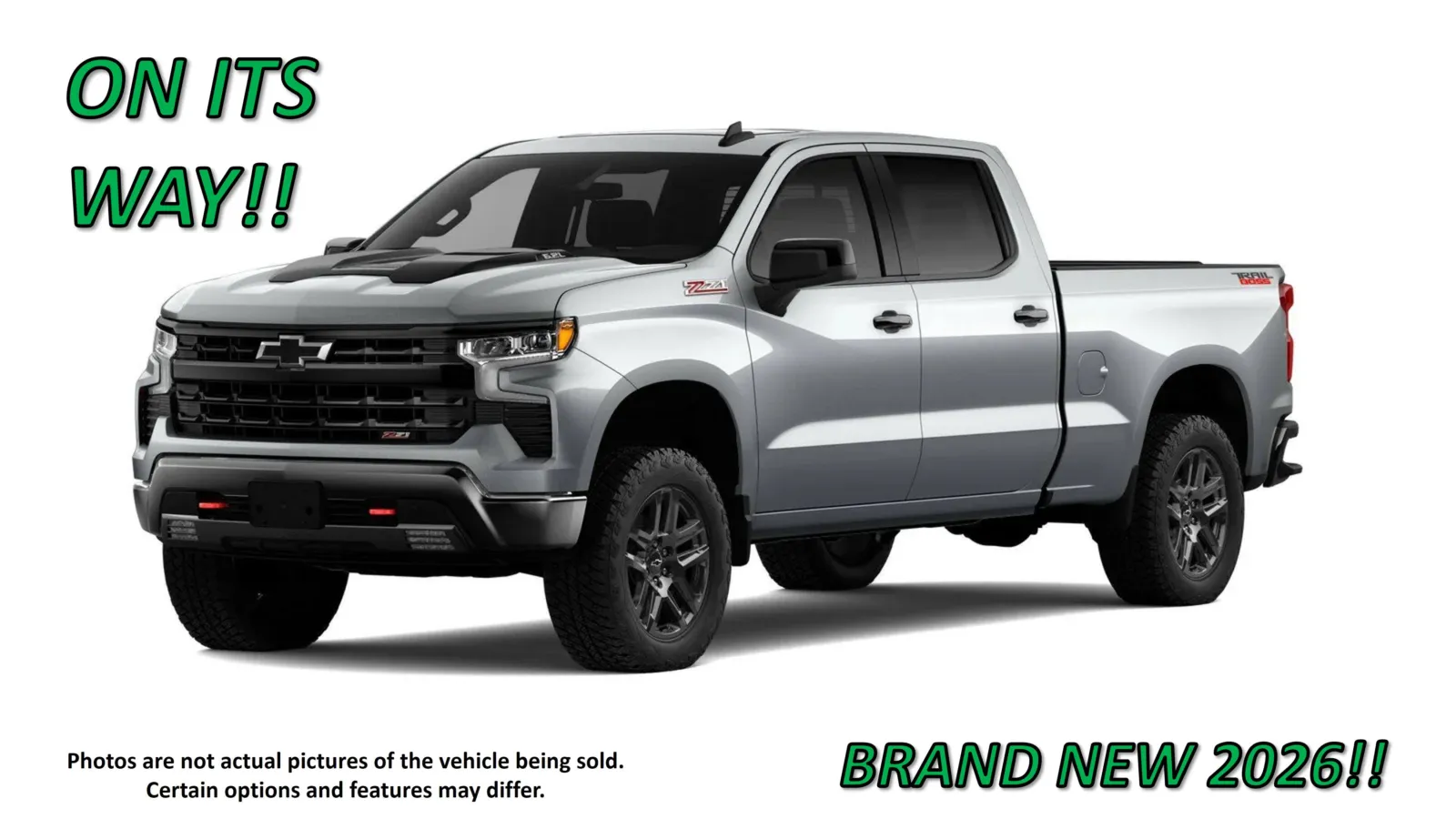 Gray 2026 Chevrolet Silverado 1500 LT Trail Boss for sale in Clinton, MO
