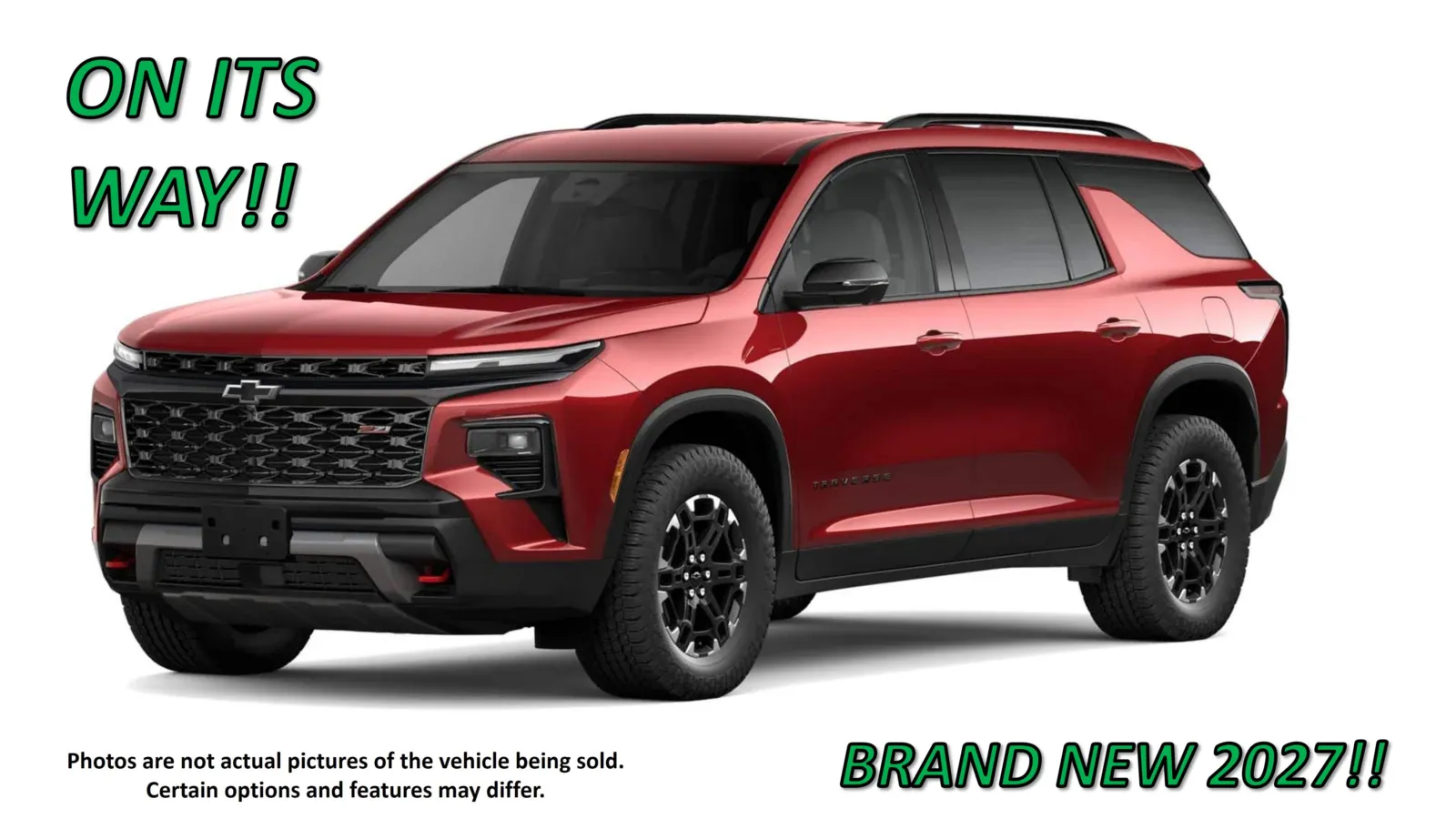 Red 2027 Chevrolet Traverse Z71 for sale in Clinton, MO