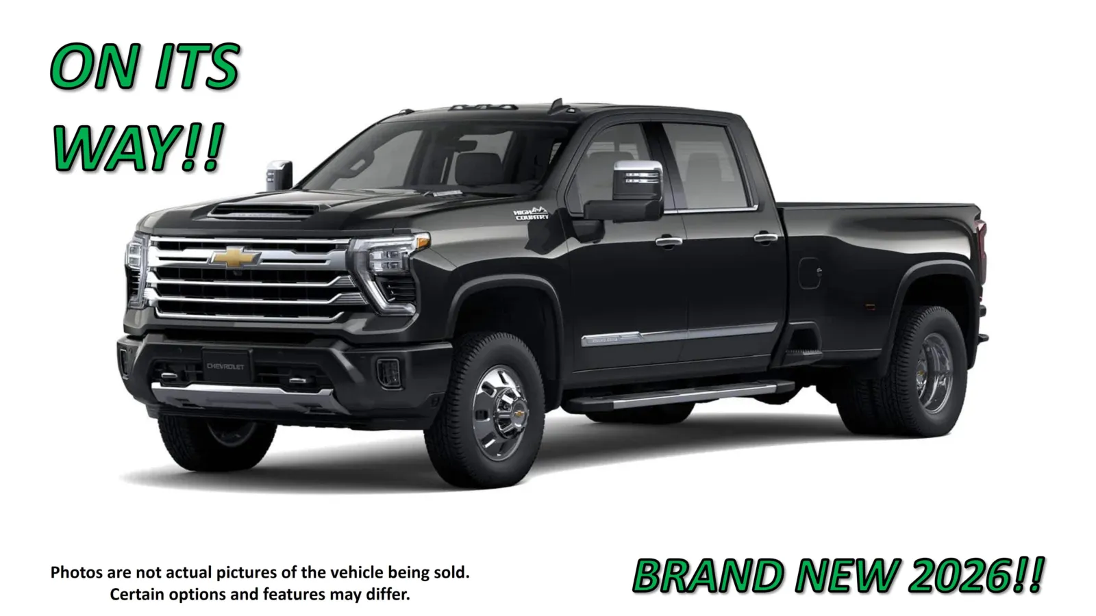 Black 2026 Chevrolet Silverado 3500 HD DRW High Country for sale in Clinton, MO