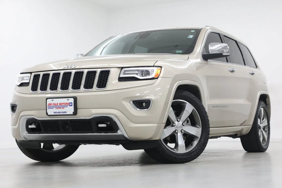 Beige 2015 Jeep Grand Cherokee Overland for sale in Clinton, MO