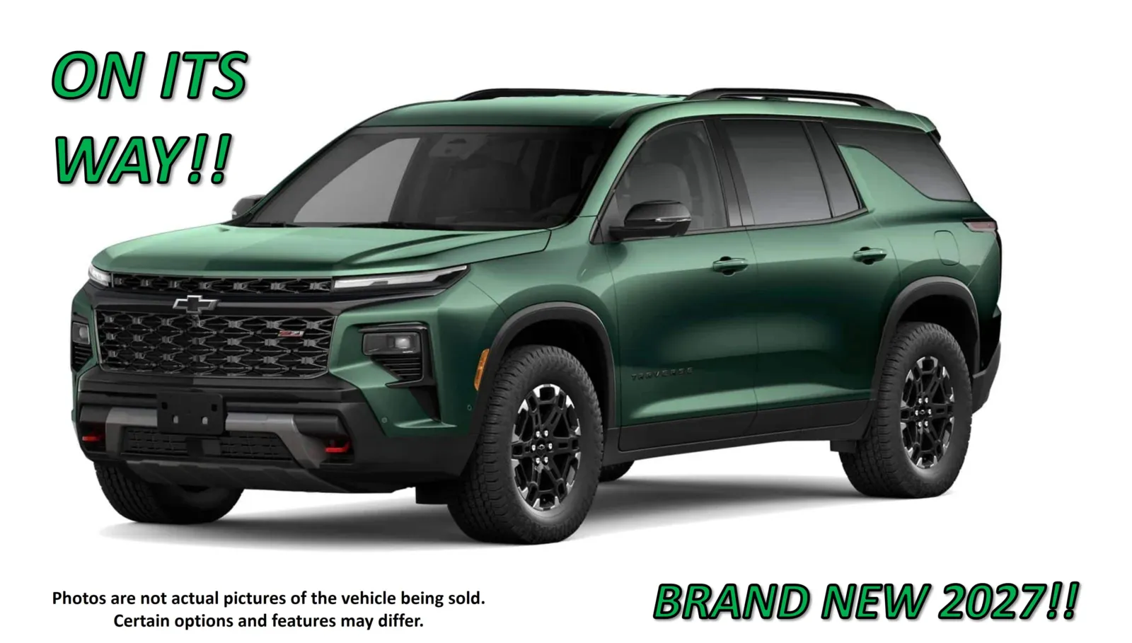 Green 2027 Chevrolet Traverse Z71 for sale in Clinton, MO