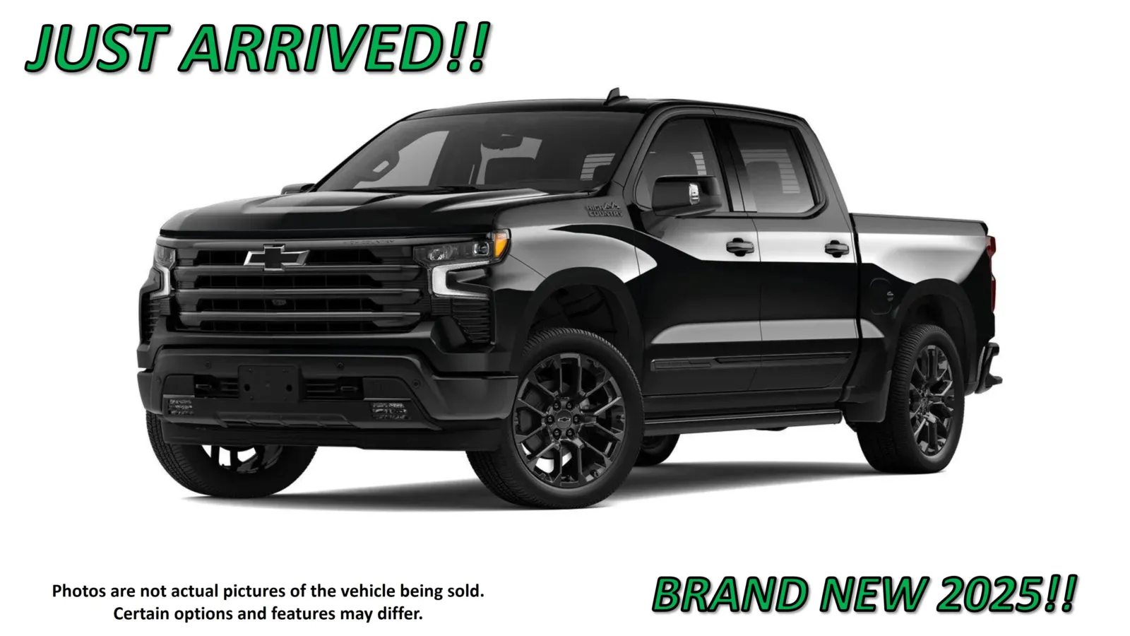 Black 2025 Chevrolet Silverado 1500 High Country for sale in Clinton, MO