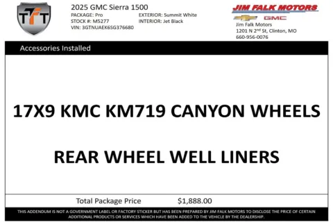 Photos of 2025 GMC Sierra 1500 Pro for sale in Clinton, MO at Jim Falk Motors