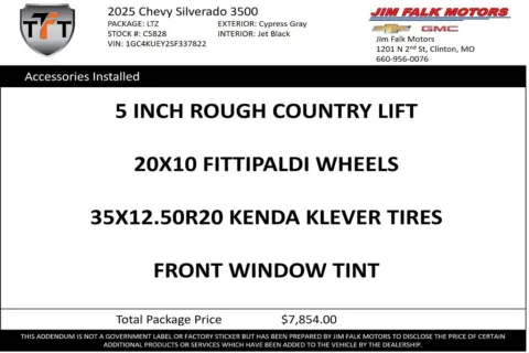 Photos of 2025 Chevrolet Silverado 3500HD LTZ for sale in Clinton, MO at Jim Falk Motors