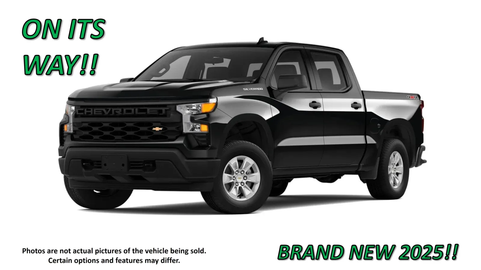 Black 2025 Chevrolet Silverado 1500 Work Truck for sale in Clinton, MO