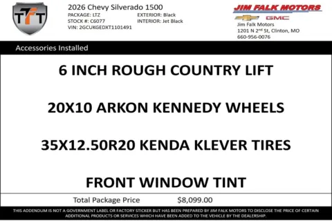 Photos of 2026 Chevrolet Silverado 1500 LTZ for sale in Clinton, MO at Jim Falk Motors