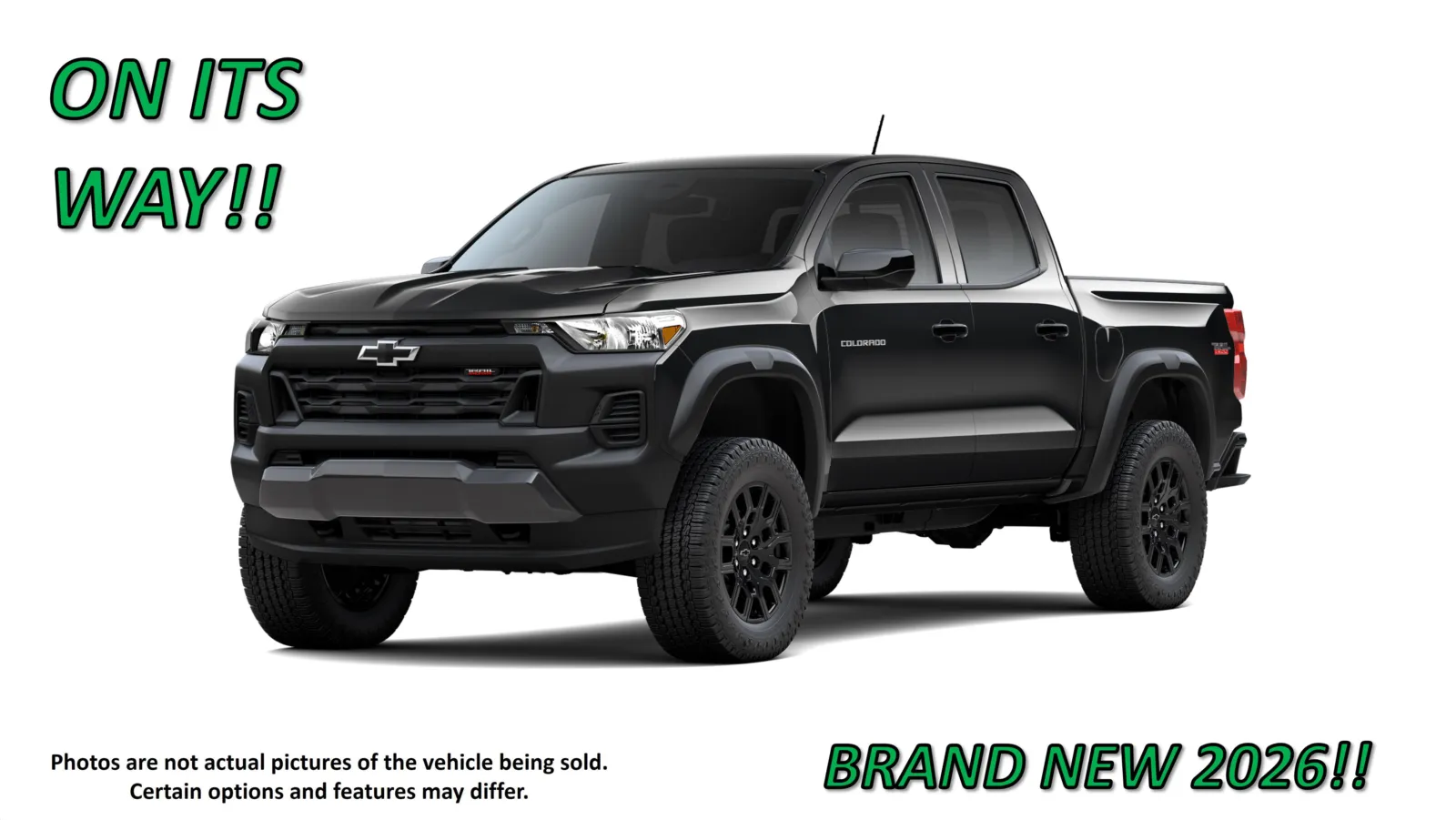Black 2026 Chevrolet Colorado 4WD Trail Boss for sale in Clinton, MO