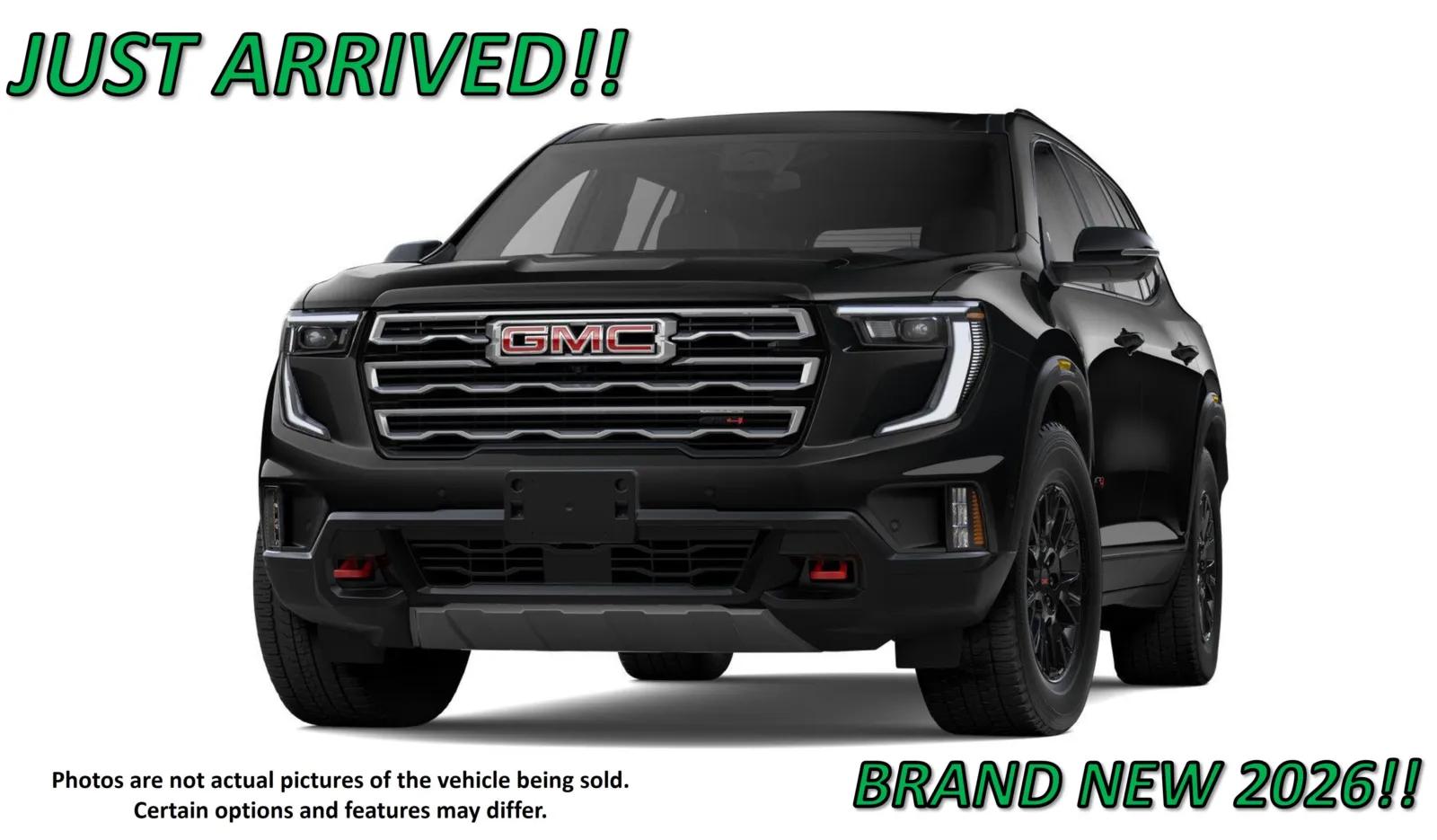 Black 2026 GMC Acadia AWD AT4 for sale in Clinton, MO