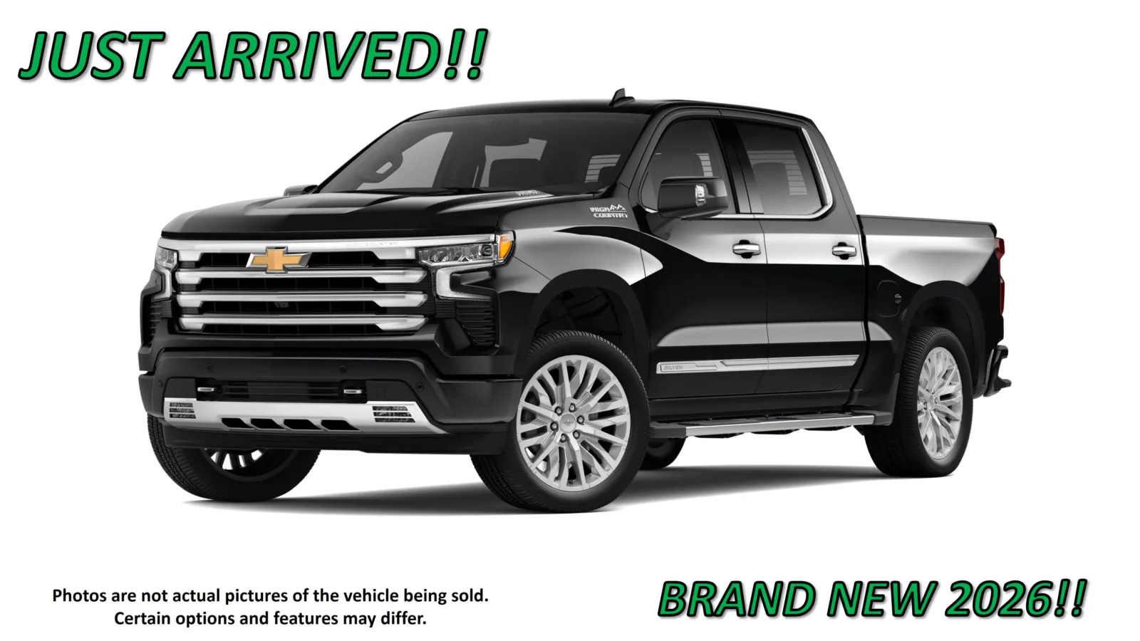 Black 2026 Chevrolet Silverado 1500 High Country for sale in Clinton, MO