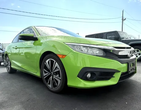 Green 2018 Honda Civic Coupe EX-T for sale in Clinton, MO