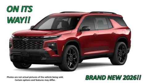 Red 2026 Chevrolet Traverse AWD RS for sale in Clinton, MO