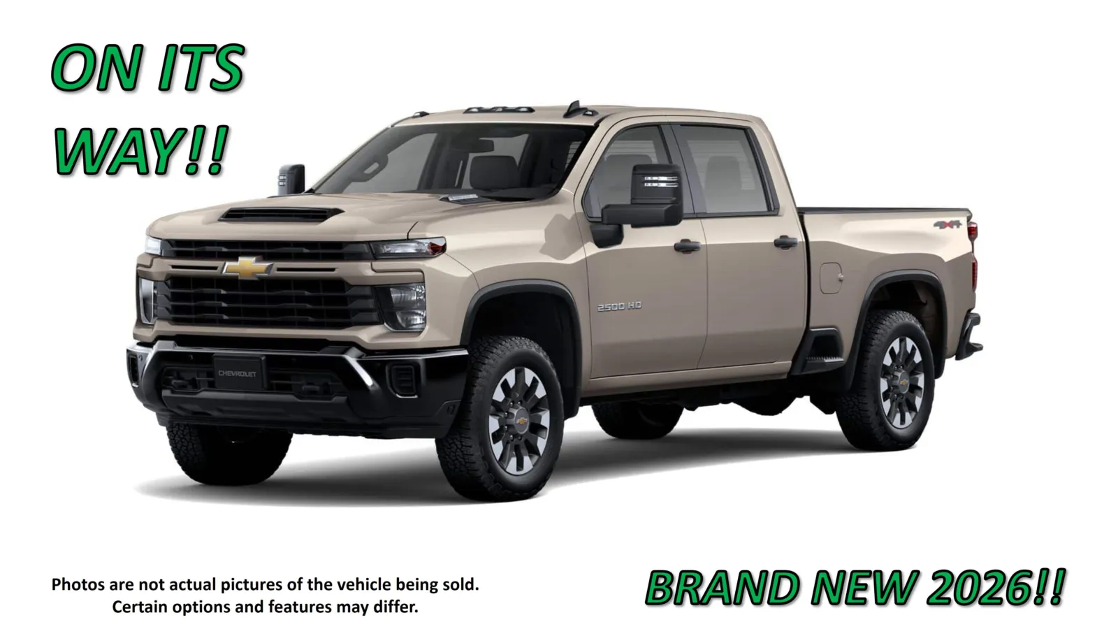 White 2026 Chevrolet Silverado 2500HD Custom for sale in Clinton, MO