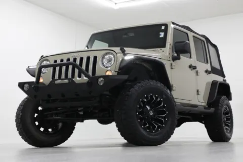 Beige 2017 Jeep Wrangler Unlimited Sahara for sale in Clinton, MO