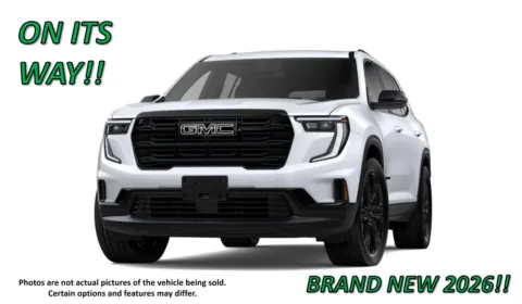 White 2026 GMC Acadia AWD Elevation for sale in Clinton, MO