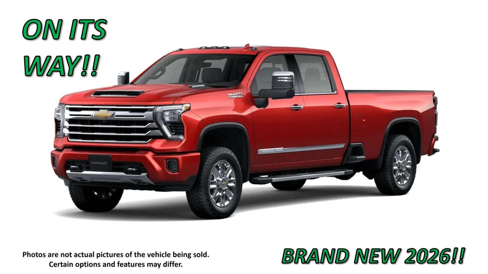 Red 2026 Chevrolet Silverado 3500HD High Country for sale in Clinton, MO